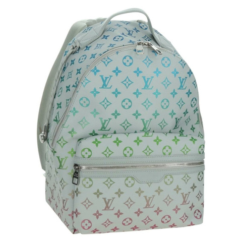 路易威登 Monogram Iridescent Discovery 雙肩包 灰色 M14184 正品 179853SAM