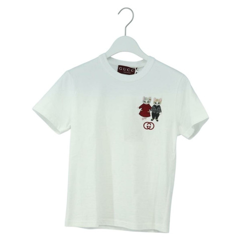 GUCCI Higuchi Yuko 聯名款T卹 純棉 白色 正品 181160M