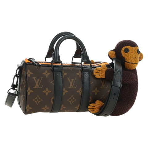 路易威登 Monogram Monkey Puppet Keepal lXS 手袋 M80118 LV Auth 181387SM