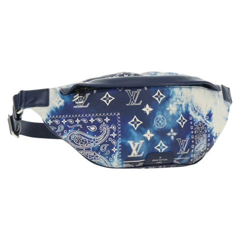 路易威登 Monogram Bandana Discovery 腰包 藍色 M20587 LV 正品 181423SM