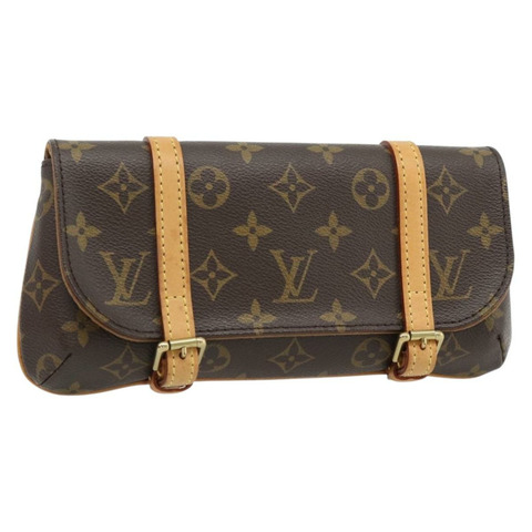 路易威登 Monogram Pochette Marrell 腰包 M51159 LV Auth 181630A