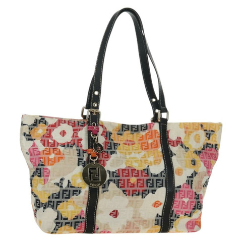 FENDI Zucchino帆布托特包 多色 金色 正品 181617SAV