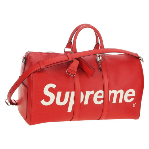 路易威登 Epi Supreme Keepall Bandouliere 45 波士頓包 M53419 正品 181998SM