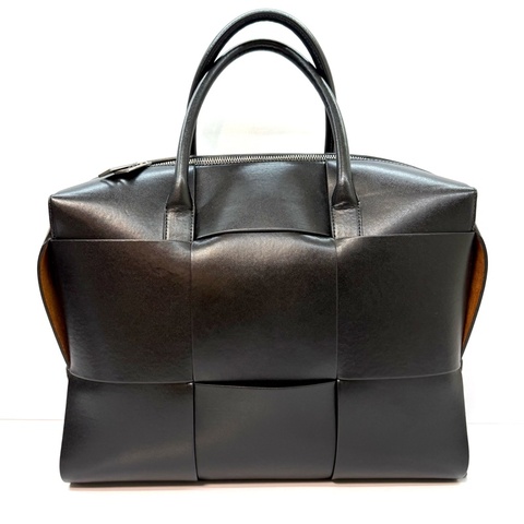 BOTTEGA VENETA ARCO 大型編織兩用托特包 黑色