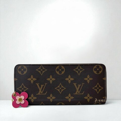 JS1523-LV  CLEMENCE 原花花卉造型拉鍊長夾 M62940