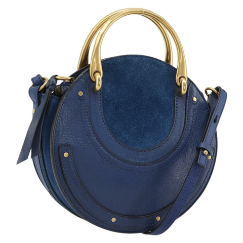 Chloe Pixy 手提包 皮革 兩用 黑色 金色 正品 183644V