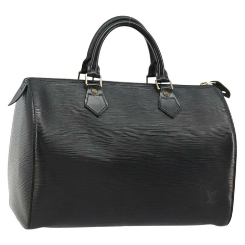 路易威登 Epi Speedy 30 手提包 Noir 黑色 M43002 LV 正品 183641A