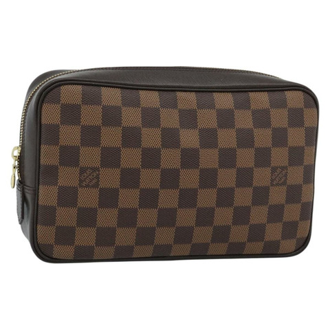 路易威登 Damier Ebene Trousse 香水 25 手拿包 N47624 LV 正品 184123