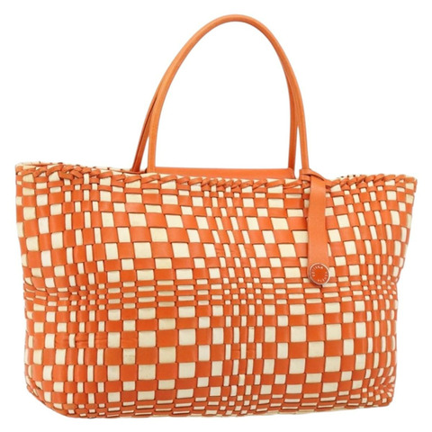 BOTTEGA VENETA INTRECCIATO 手袋皮革橙色銀色正品 am11786A