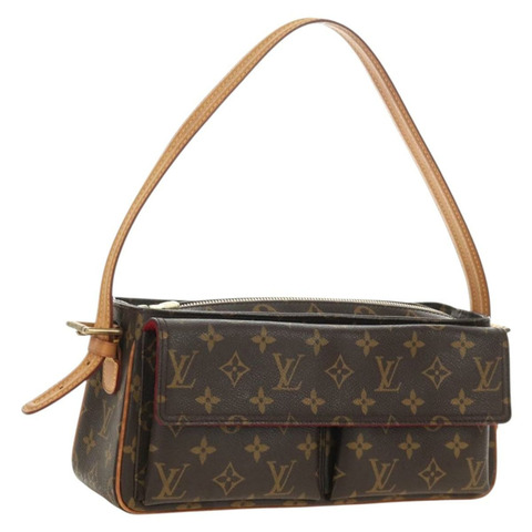 路易威登 Monogram Viva Cite MM 肩背包 M51164 LV Auth 185101SAV