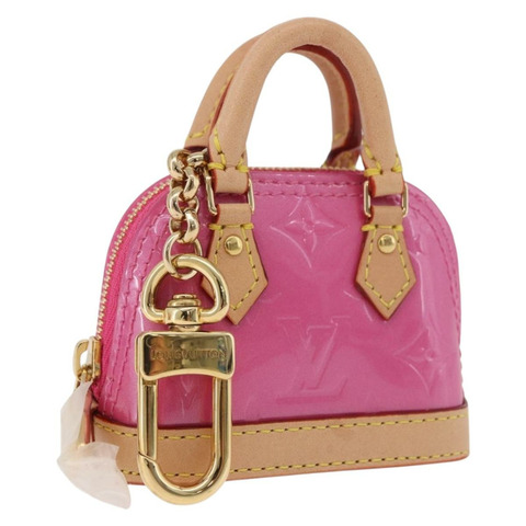 路易威登 Monogram Vernis Micro Alma 粉紅色包飾 M01706 LV 正品 185054SAM