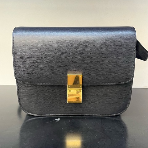 Celine 賽琳Classic Box 豆腐包 錫器灰金扣中號
