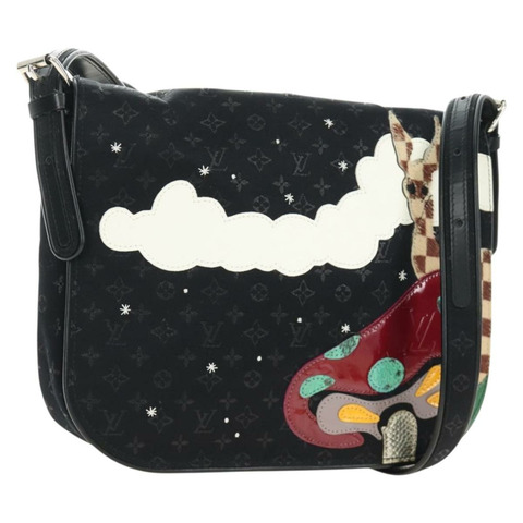 路易威登 Monogram Satin Musette Comte de Fe 手袋 黑色 M92273 LV 正品 179540SAV