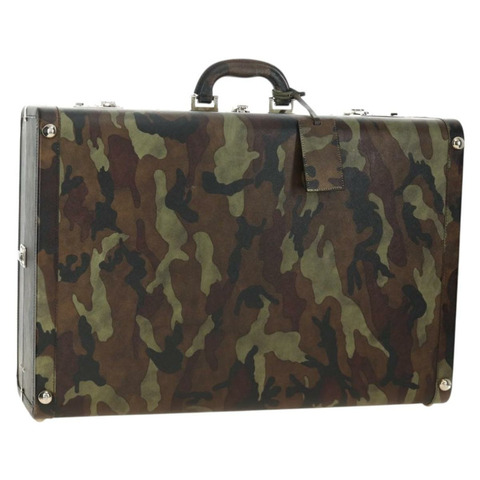 PRADA Trunk Saffiano 皮革迷彩款 Auth 185558V
