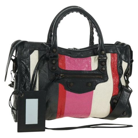 BALENCIAGA 經典都會手袋 皮革 兩用 黑色 431621 正品 185339M