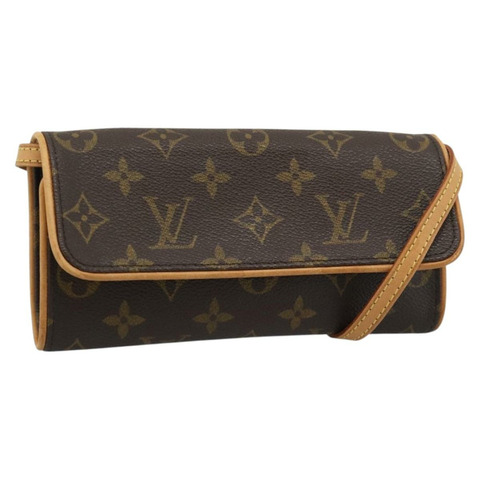 路易威登 Monogram Pochette Twin PM 單背包 M51854 LV Auth 186295V