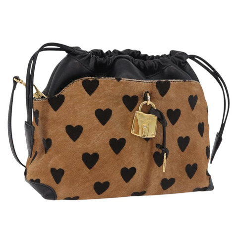 BURBERRY 單背包 Harako 皮革 棕色 金色 正品 187618A