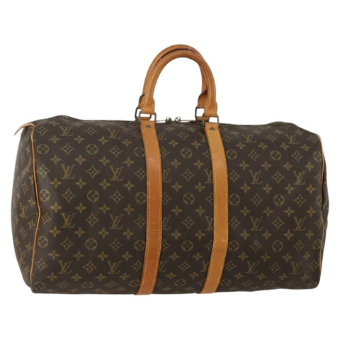 路易威登 Monogram Keepall 50 波士頓包 M41426 LV Auth 188334