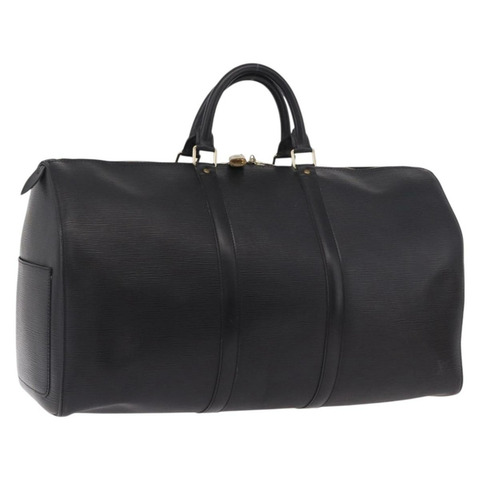 路易威登 Epi Keepall 50 波士頓包 黑色 M42962 LV 正品 190102SAV