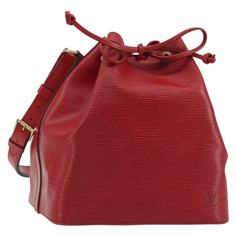 路易威登 Epi Petit Noe 紅色單肩背包 M44107 LV 正品 188077V