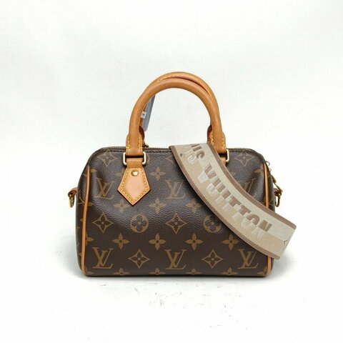 LOUIS VUITTON Sp20可拆卸黑白寬肩帶老花PVC晶片肩背包