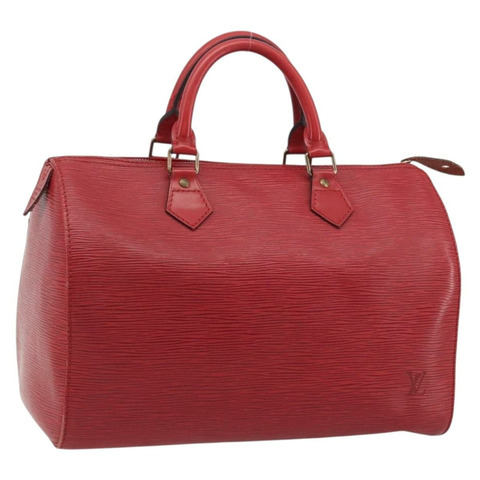 路易威登 Epi Speedy 35 手提包 卡斯蒂利亞紅 M42997 LV Auth 190649A