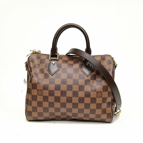 LOUIS VUITTON Sp25配肩帶棕色棋盤格PVC2019肩背包
