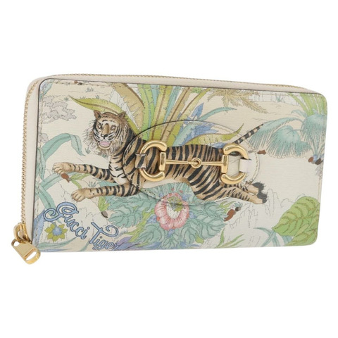 GUCCI 馬銜扣長錢包，皮革材質，多色金色，貨號 621889，正品編號 191626M