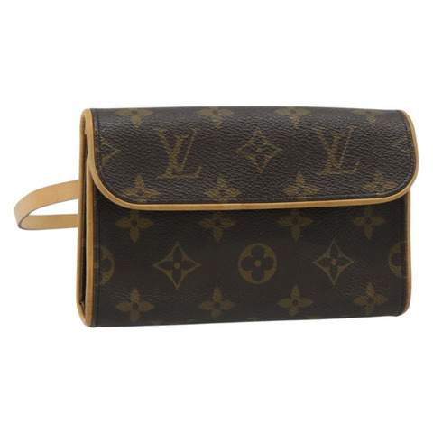 路易威登 Monogram Pochette Florentine 腰包 M51855 LV Auth ar14063