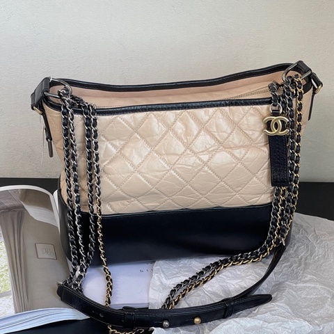 香奈兒 Chanel 復古小牛皮流浪包中號  尺寸約28cm