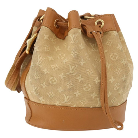 路易威登 Monogram Mini Noelie 單肩包 米色 M92689 LV 正品 186638V