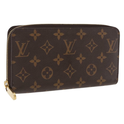 路易威登 Monogram Zippy 長版皮夾 M42616 LV Auth 186627V