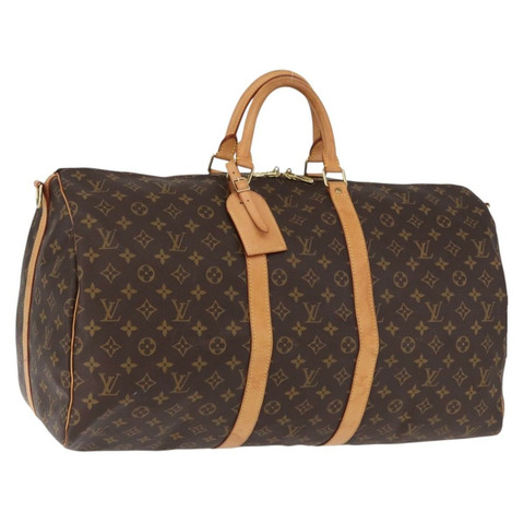 路易威登 Monogram Keepall Bandouliere 55 波士頓包 M41414 LV Auth 191259A