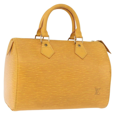路易威登 Epi Speedy 25 手提包 Tassili 黃色 M43019 LV 正品 191367A