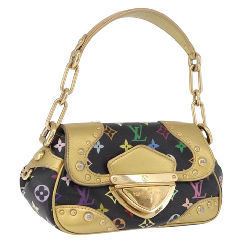 路易威登 Monogram Multicolor Marilyn 手袋 黑色 M40207 LV 正品 191474V