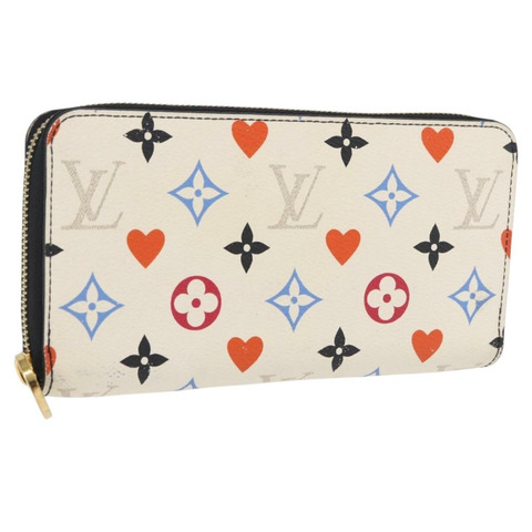 路易威登 Monogram Game On Zippy 長版皮夾 白色 M57491 LV 正品 192943A