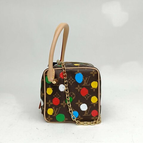 LOUIS VUITTON 老花PVC晶片Square骰子包草間彌生聯名肩背包