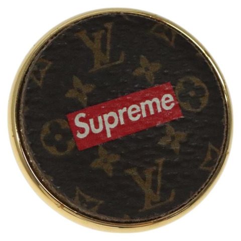 路易威登 Supreme 徽章，金屬金色 MP2076 LV 正品 bs24973SAV