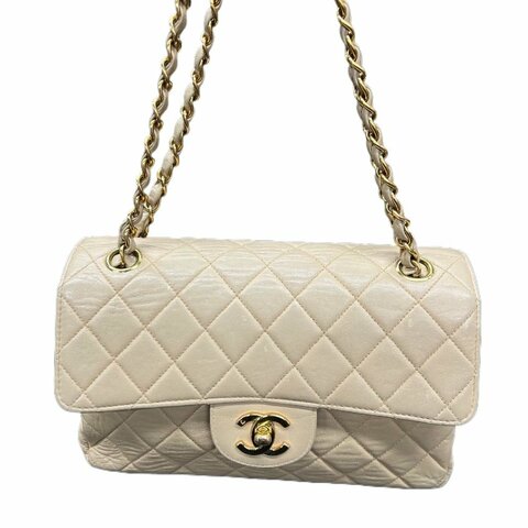 Chanel 香奈兒菱格紋雙C扣雙面CF鏈條包
