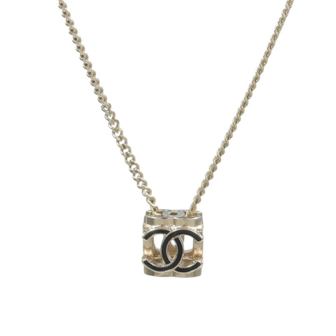 CHANEL 金屬CC Logo Cube項鍊