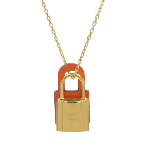 HERMES 金屬/Swift皮革O'Kelly  Pendant項鍊