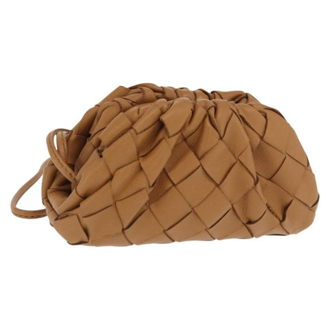 BOTTEGA VENETA INTRECCIATO 手拿包 皮革 米色 正品 bs33059V