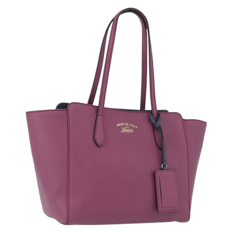 GUCCI 手提包 皮革 粉紅色 金色 354408 正品 ki6482