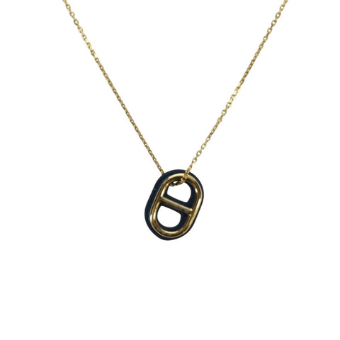 HERMES Au Maiyon Chaine d'Ancre 項鍊金屬金色正品 LNZ841M