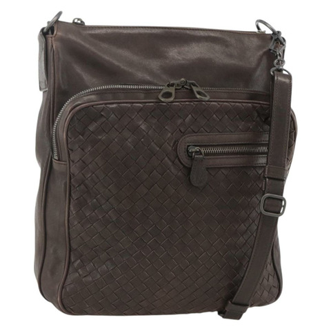 BOTTEGA VENETA INTRECCIATO 單肩包 皮革 棕色 189225 正品 ki6600