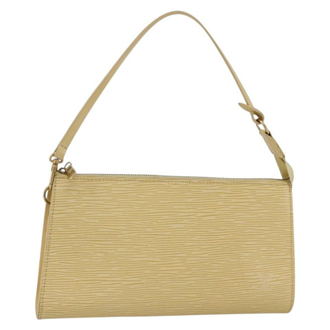 路易威登 Epi Pochette 配件袋香草 M5294A LV 正品 ka3379A