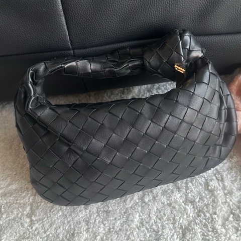 Bottega Veneta 葆蝶家編織黑色mini jodie