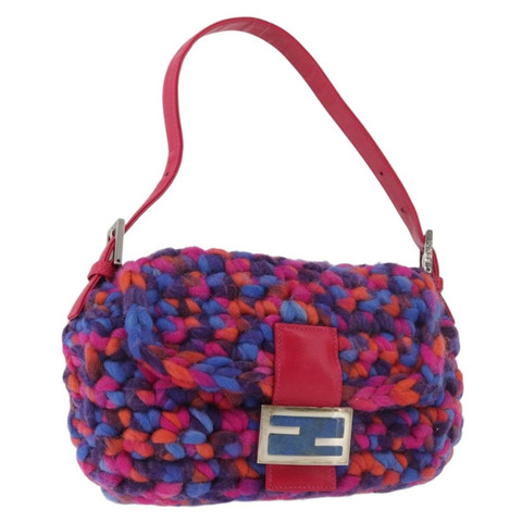 FENDI Mamma Baguette 單肩包 羊毛 多色 正品 yk20424SM