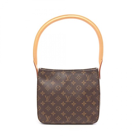 路易威登 Looping MM 單肩手提包 M51146 Monogram 帆布皮革二手 LV
