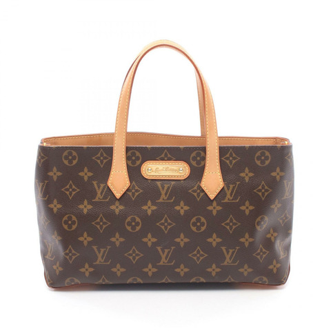 路易威登 Wilsher PM 手提包 M45643 Monogram 帆布皮革棕色二手